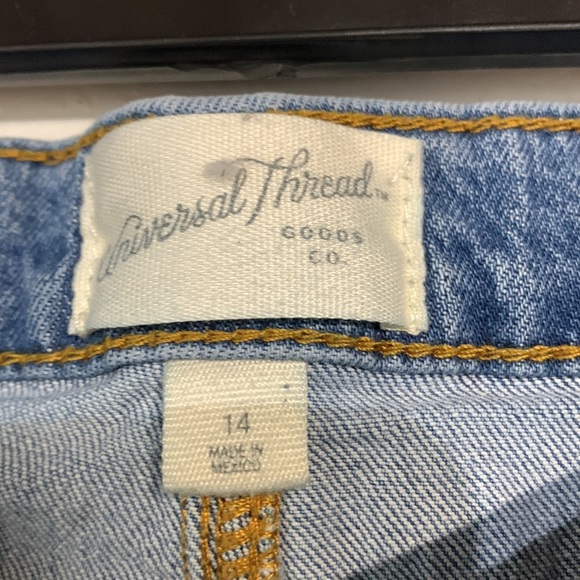 UNIVERSAL THREAD WOMENS DENIM JEAN MAXI SKIRT WITH SLIT HIGH WAIST 14 - Picture 4 of 6